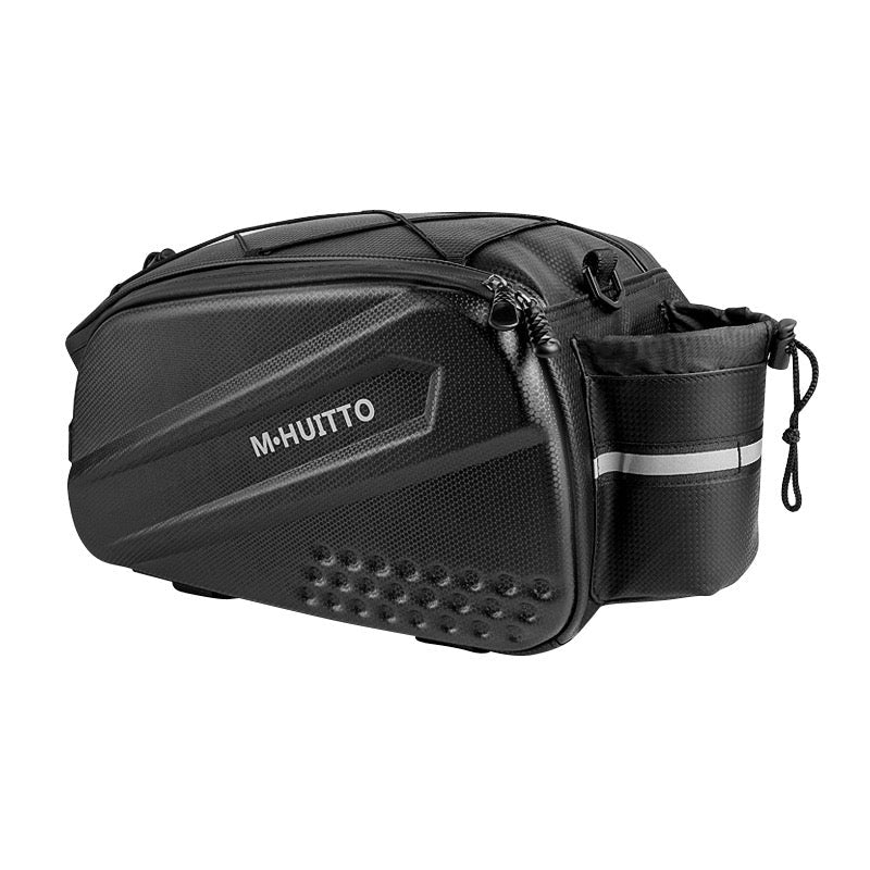 Rainproof bicycle rear rack bag by Lankeleisi-Bikes, showing sturdy waterproof fabric and secure mounting straps.