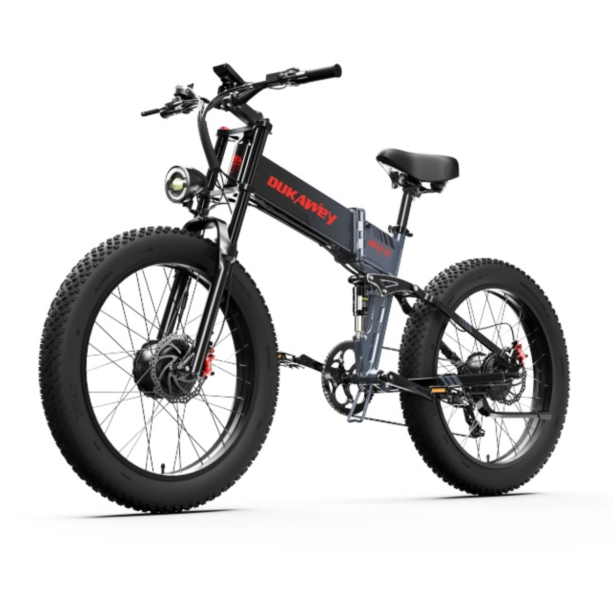 Lankeleisi.eu DUKAWEY BST-6 electric bicycle with sleek frame, battery pack, and handlebars in a city setting.
