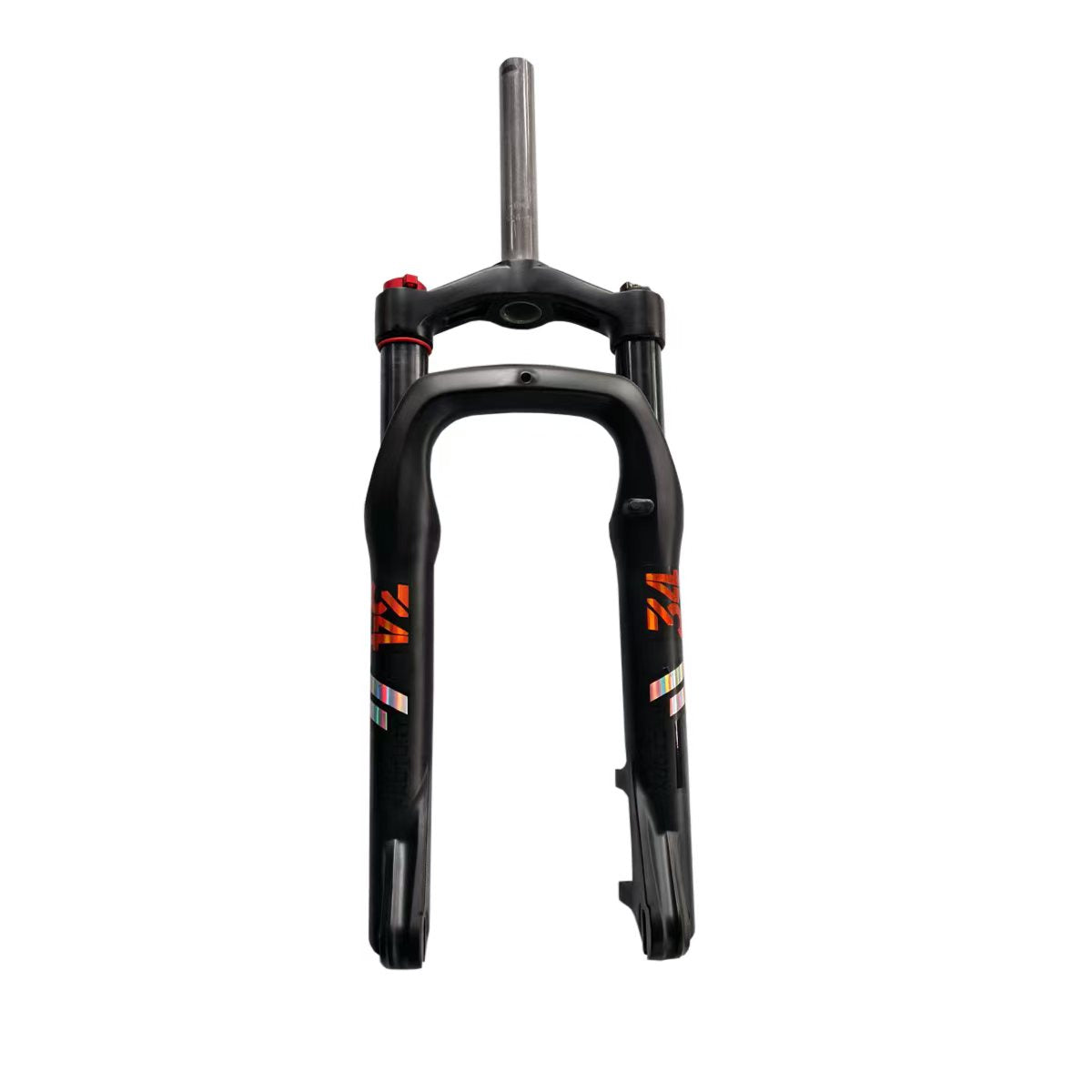 Lankeleisi electric bike front fork shock absorber, MG740 Plus model, showing the suspension component with coil spring and damping features.